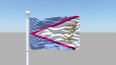 3d model the flag of Samoa