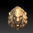 3d model the lion head