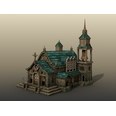 3d model the old church
