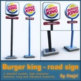 3d model the sign of burger king