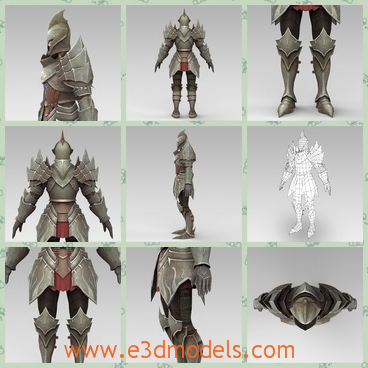 3d model of ancient warrior Dhakala - Here is a 3d model of the ancient warrior named Dhakala which is a male character in thick iron armor. This model has perfect edge loop based topology.