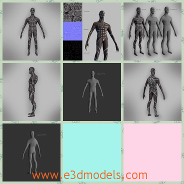 3d model the alien character - This is a 3d model of the alien character,which is the new and special creature.