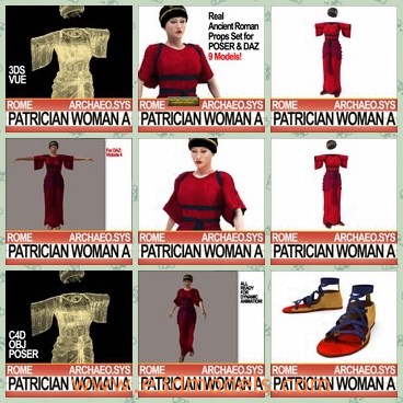 3d model the ancient woman - This is a 3d model of the ancient woman,who is the common type in Rome.The model is member of the Archaeological Institute of America [AIA] and of the American Philological Association [APA].