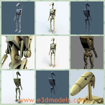 3d model the battle robots - This is a 3d model of the battle robots,which are fantastic and made in details.The model was made with the standard materials.