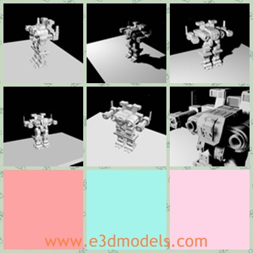 3d model the battlemen - This is a 3d model of the battlemen,which is large and heavy.The model is the figure in the popular movie.