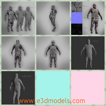 3d model the big and fat alien - This is a 3d model of the big and fat alien,which is strong and fat.The model is made with standard materials.