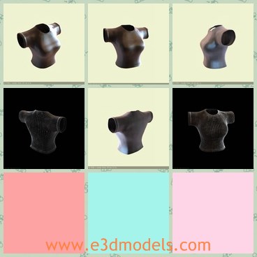 3d model the black T-shirt - This is a 3d model of the black T-shirt,which is made for female around the world.The model has large,middle and small sizes altogether.
