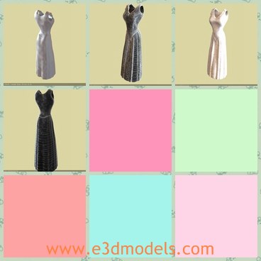 3d model the dress in different colors - This is a 3d model of the dress in different colors,which is sexy and made with good quality.
