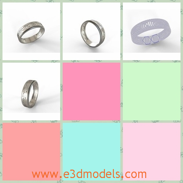 3d model the Egypt ring - This is a 3dmodel of the Egypt ring,which is 20mm.The model is wide and made for males.