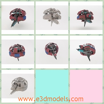 3d model the fantastic robot - This is a 3d model of the fantastic robot,which is round and made of metal materials.