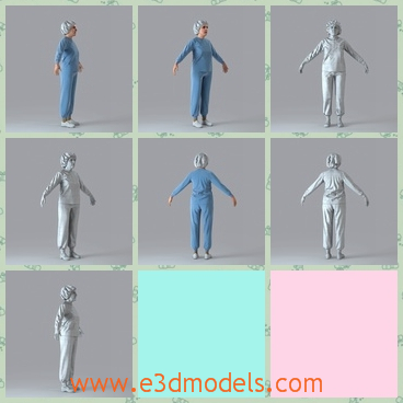 3d model the female patient - This is a 3d mode of the femal patient,who is in the hospital right now and is waiting for her operation.