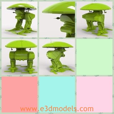 3d model the green robot - This is a 3d model of the green robot,which will show final scene renders with close-up shots of mesh, I model as if for manufacture, so you are guaranteed accurate component assembly with clean mesh and product lines.