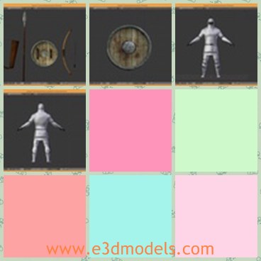 3d model the knight in medieval time - This is a 3d model of the knight in medieval time,who is strong and created with unigorms.Th model is wrapped with clothes.
