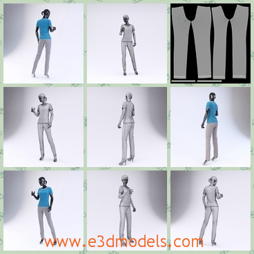 3d model the mannequin in the display - This is a 3d model of the mannequin in the display,which  a high quality model to add more details and realism to your projects.