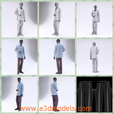 3d model the mannequin man in white shirt - This is a 3d model of the mannequin man in white shirt,who is placed on the display stage.The model is made in high quality and need to add more details.