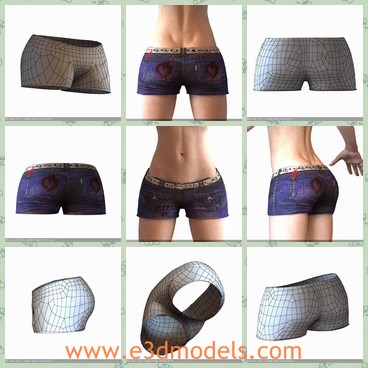 3d model the pants - This is a 3d model about the pants made for male,which are modern and made with fibre materials.