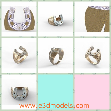 3d model the ring for good luck - This is a 3d model of the ring for good luck,which is the printable.The model is special and rare in real bases.