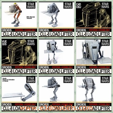 3d model the robbot in star wars - This is a 3d model of the robbot in star wars,which is created without head and the body is short but strong.