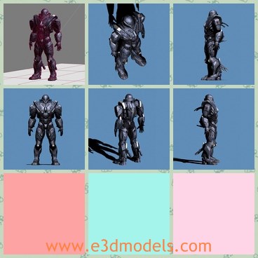 3d model the robot - This is a 3d model of the robot,which is fantastic and large.The model is made with standard materials.