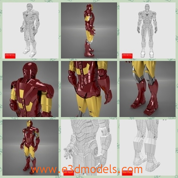 3d model the robot - This is a 3d model of the robot,which is tall and modern and strong.The model is fantastic and he is a superhero.