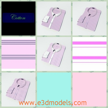 3d model the shirt with sleeves - This is a 3d model of the shirt for men,which has sleeves and the model is the famous brand in the world.