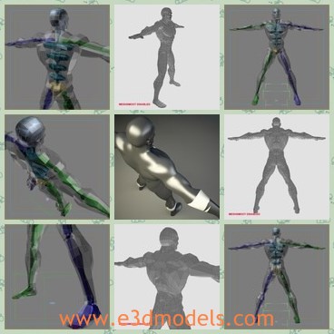 3d model the superman - This is a 3d model of the superman,who is tall and strong.The man is the robot in the movie.