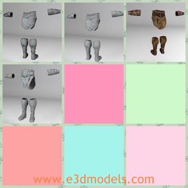 3d model the warrior clothing - This is a 3d model of the warrior clothing,which is the common ancient style.The model is popular in medieval time.