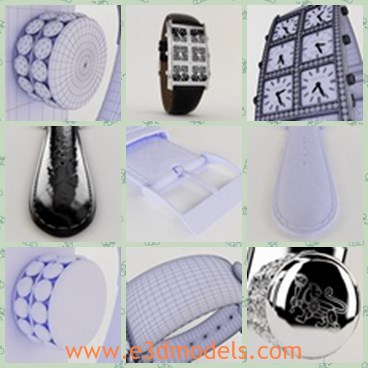 3d model the watch - This is a 3d model of the watch,which is special and popular.The model is luxury and expensive.