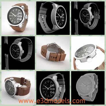 3d model the watches - This is a 3d model of the watches,which is made with detailes style and the appearance of the watch is fine and pretty.
