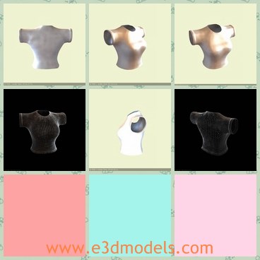 3d model the white T-shirt - This is a 3d model of the white T-shirt,which is short and made with good quality.The shirt is made according to the European size.