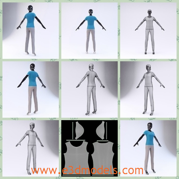 3d model the woman in the showroom - This is a 3d model of the woman in the showroom,who is standing on the floor and streching her arms.
