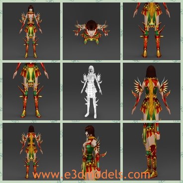 3d model the woman with special clothes - This is a 3d model of the woman with special clothes,who is pretty and hot.The model is tall and fantastic.