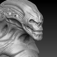 3d model the bust of a monster