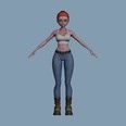 3d model the sexy girl
