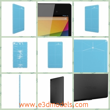 3d model of the Google Nexus - This is a 3d model of the Google Nexus in the second generation,which is popular and famous around the world.
