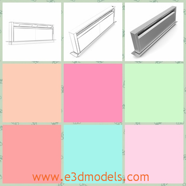 3d model standing cooker - This is a 3d model of the standing cooker,which is modern and stainless.