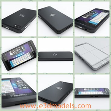 3d model the black phone - Tis is a 3d model about the black phone,which is detailed and made with good quality.The phone is popular.