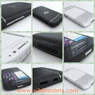 3d model the black phone - This is a 3d model of the black phone,which is small and cute.The model is made with high quality.