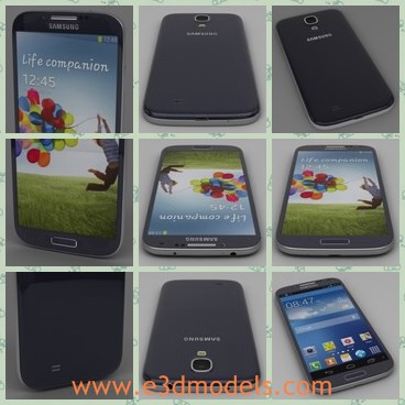3d model the black Samsung - This is a 3d model of the black Samsung,which is the famous brand in Korea.The phone is also popular around the world.