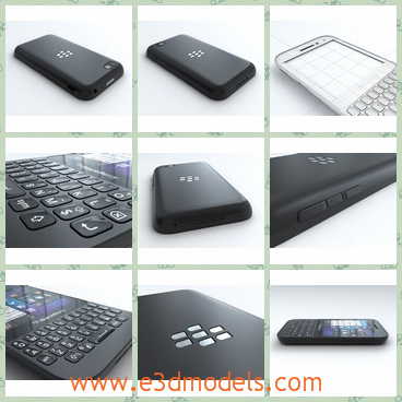 3d model the blackberry phone - This is a 3d model of the blackberry phone,which is modern and made in high quality.The model is popular.