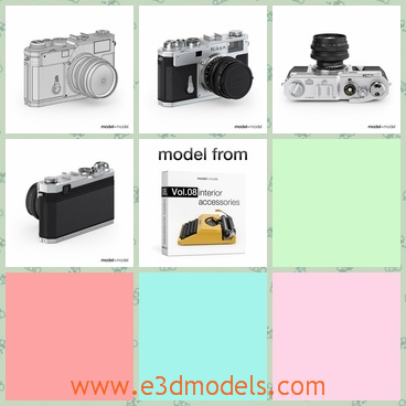 3d model the camera of Nikon - This is a 3d model of the camera of Nikon,which is is made with attention to details. It has medium amount of polygons and accurate grid.