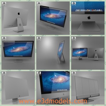 3d model the computer - This is a 3d model of the computer,which is largea and modern and popular.The model is famous in the world.