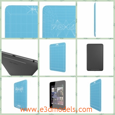 3d model the computer with Google Nexus - This is a 3d model of the Google Nexus,which is used in the computer and the model is popular and practical in many countries.