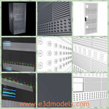 3d model the CPU server - This is a 3d model of the CPU server rack unit,which is the part of the computer.