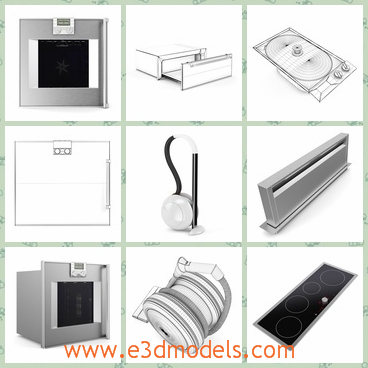 3d model the electric appliances - This is a 3d model of the electric appliance,which are modern and special.The model are the popular cookers in the market.