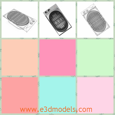 3d model the electric grill - This is a 3d model of the electric grill,which is small but useful.The model is common is our kitchen.