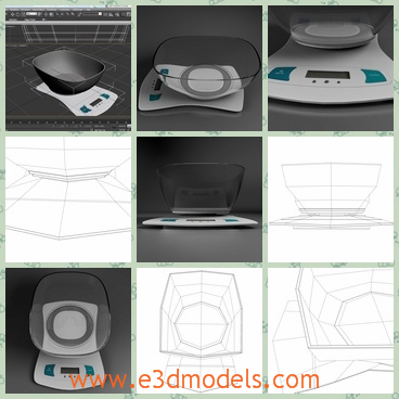 3d model the food appliance - This is a 3d model of the food appliance,wich is modern ans practical.The model was designed to provide a high definition in a low poly.