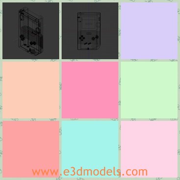 3d model the game machine - This is a 3d model of the game machine,which is small and made for boys.The machine is common in the shop and anyone can get it from the shop.