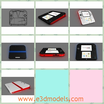3d model the game machine - This is a 3d model of the game machine,which is new and funny.The machine is easy to carry and it is not expensive to get one.