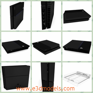 3d model the game machine of Sony - This is a 3d model of the game machine fo Sony,which is modern and famous around the world.